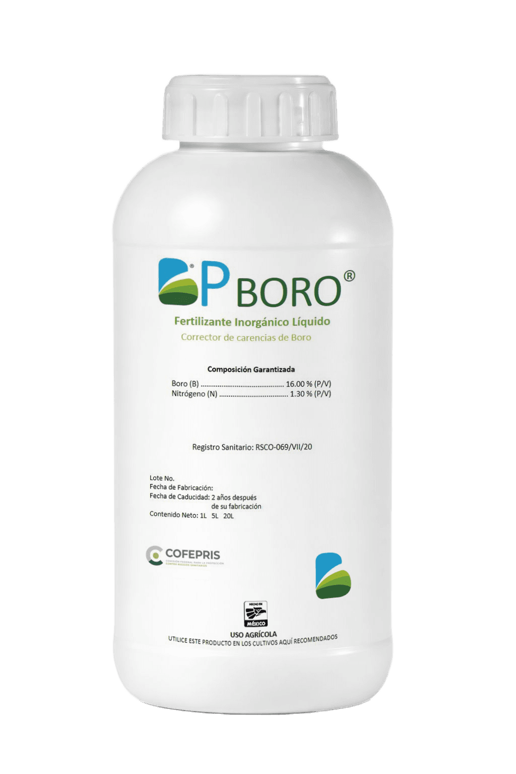 BP Boro — Boro orgánico líquido Biotiza, envase 1 L
