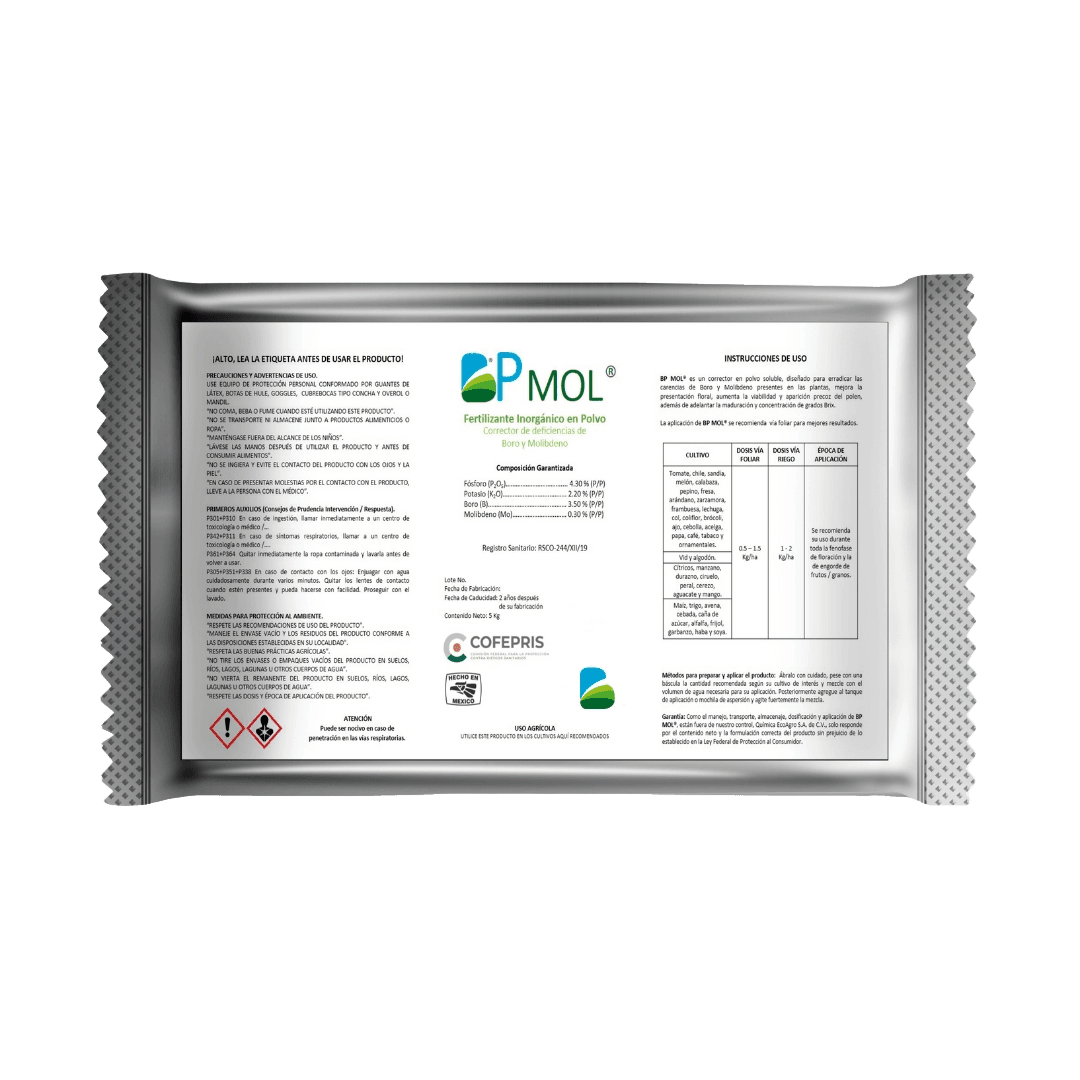 BP Mol — Molibdeno orgánico Biotiza, envase 1 L