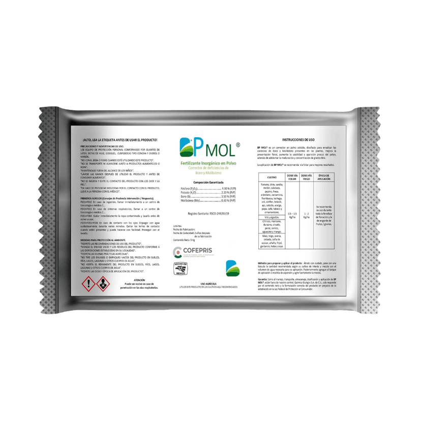 BP Mol — Molibdeno orgánico Biotiza, envase 1 L