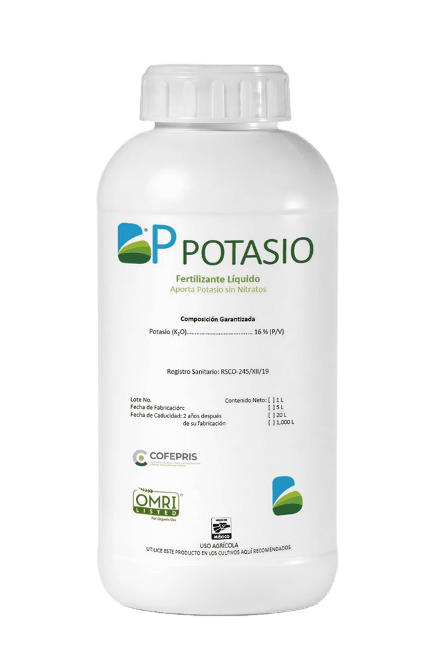 BP Potasio — Potasio orgánico quelatado Biotiza, envase 1 L