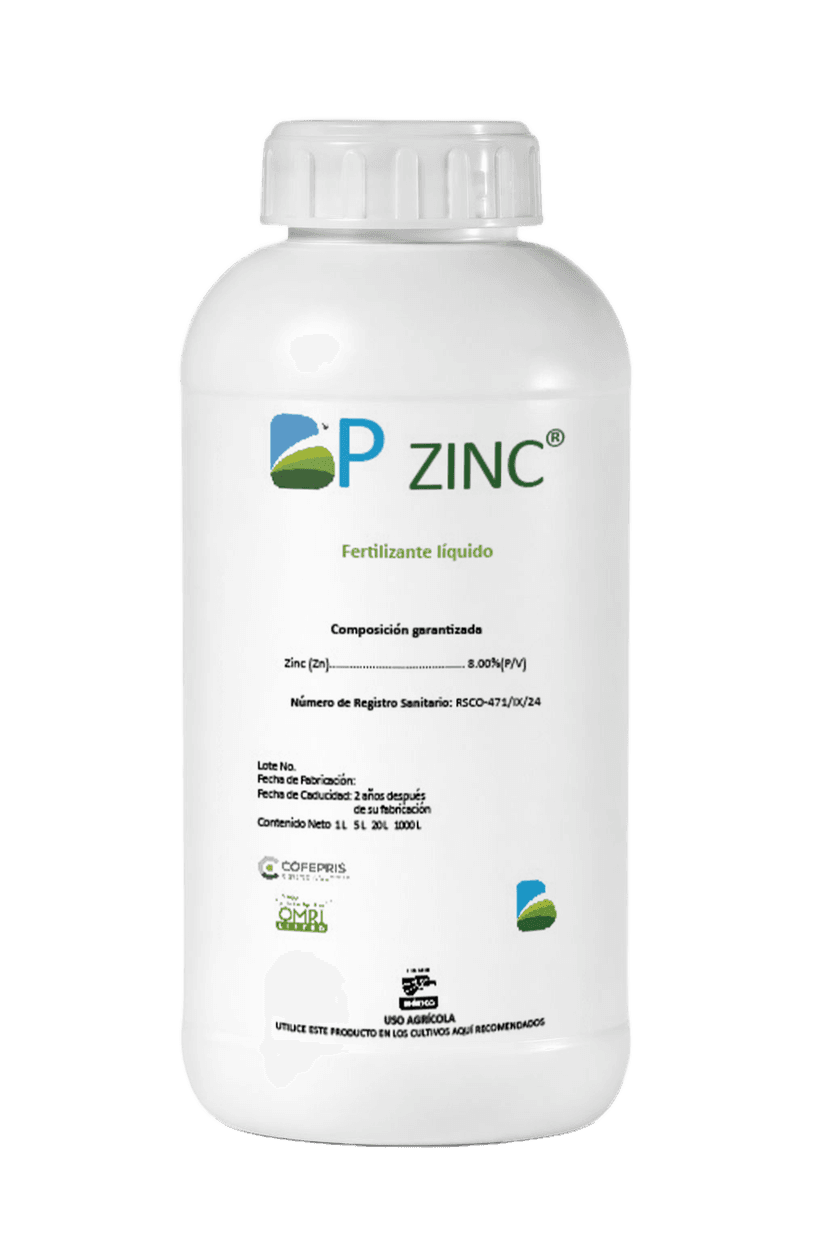 BP Zinc — Zinc orgánico quelatado Biotiza, envase 1 L
