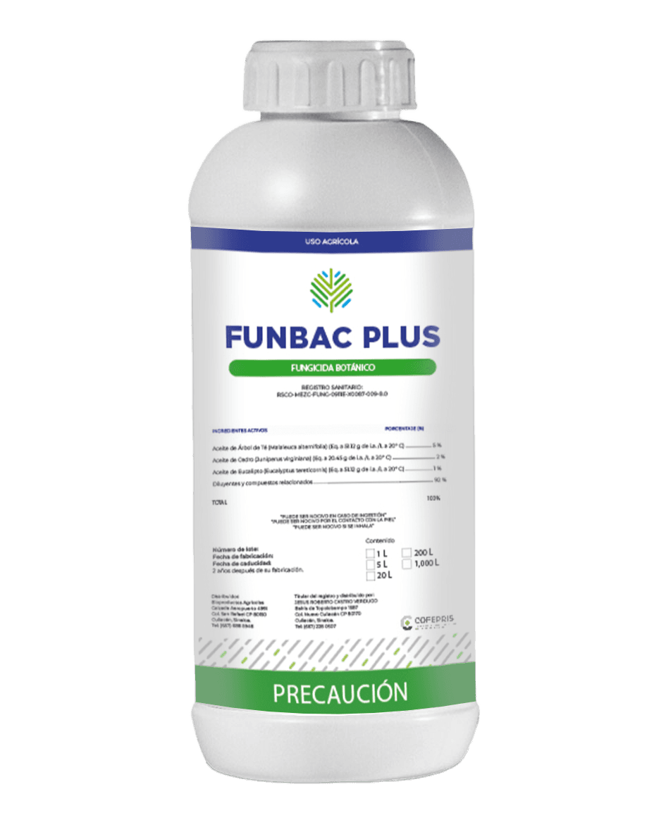 Funbac Plus — Bioestimulante anti-hongos Biotiza, envase 1 L