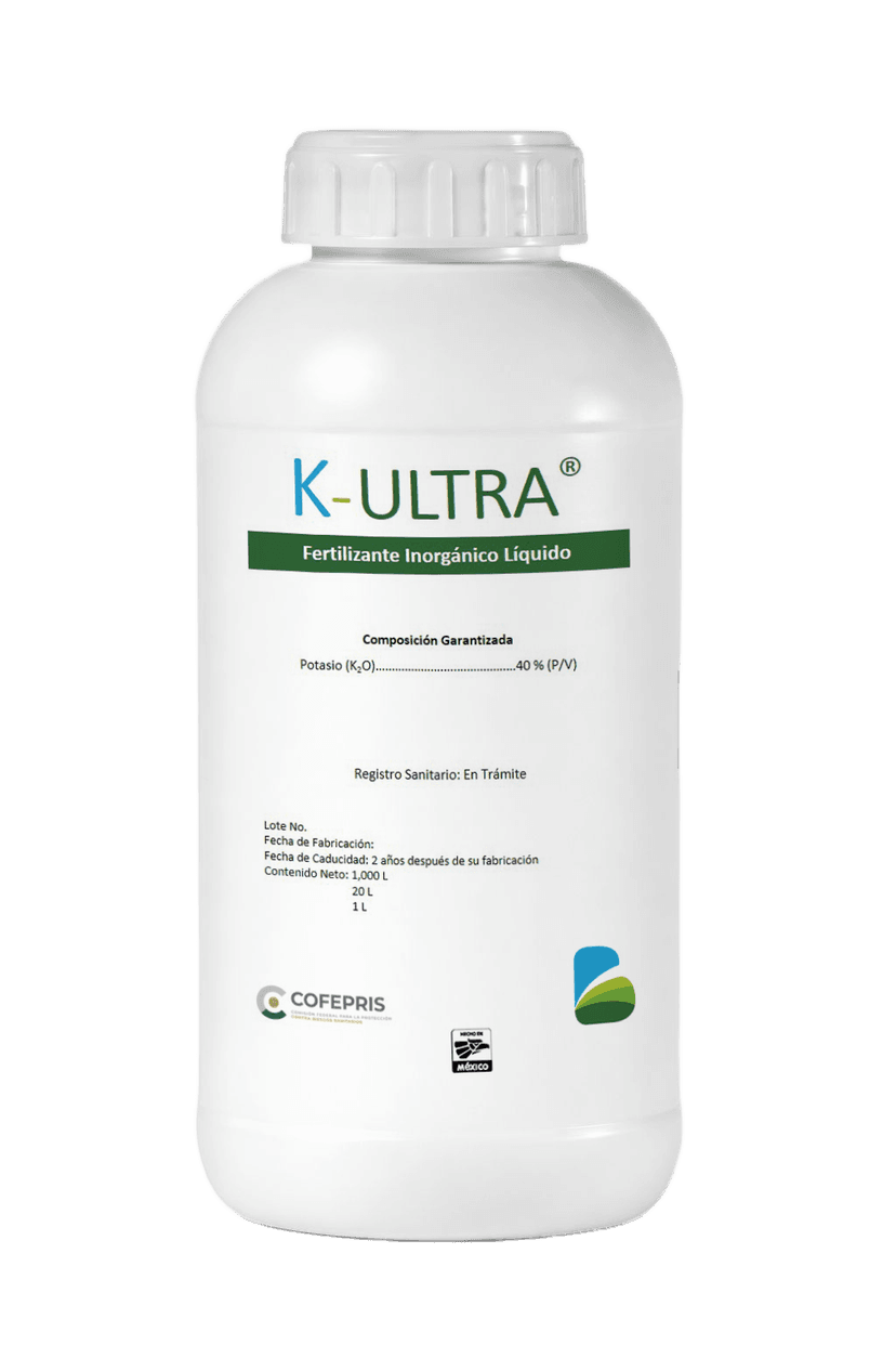 K Ultra — Potasio Ultra alta concentración Biotiza, envase 1 L