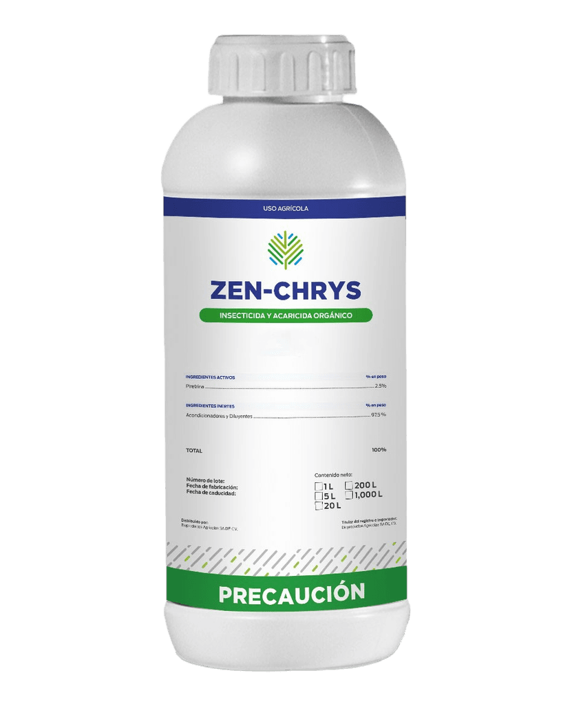 Zen-Chrys — Bioprotección con Chrysoperla Biotiza, envase 1 L