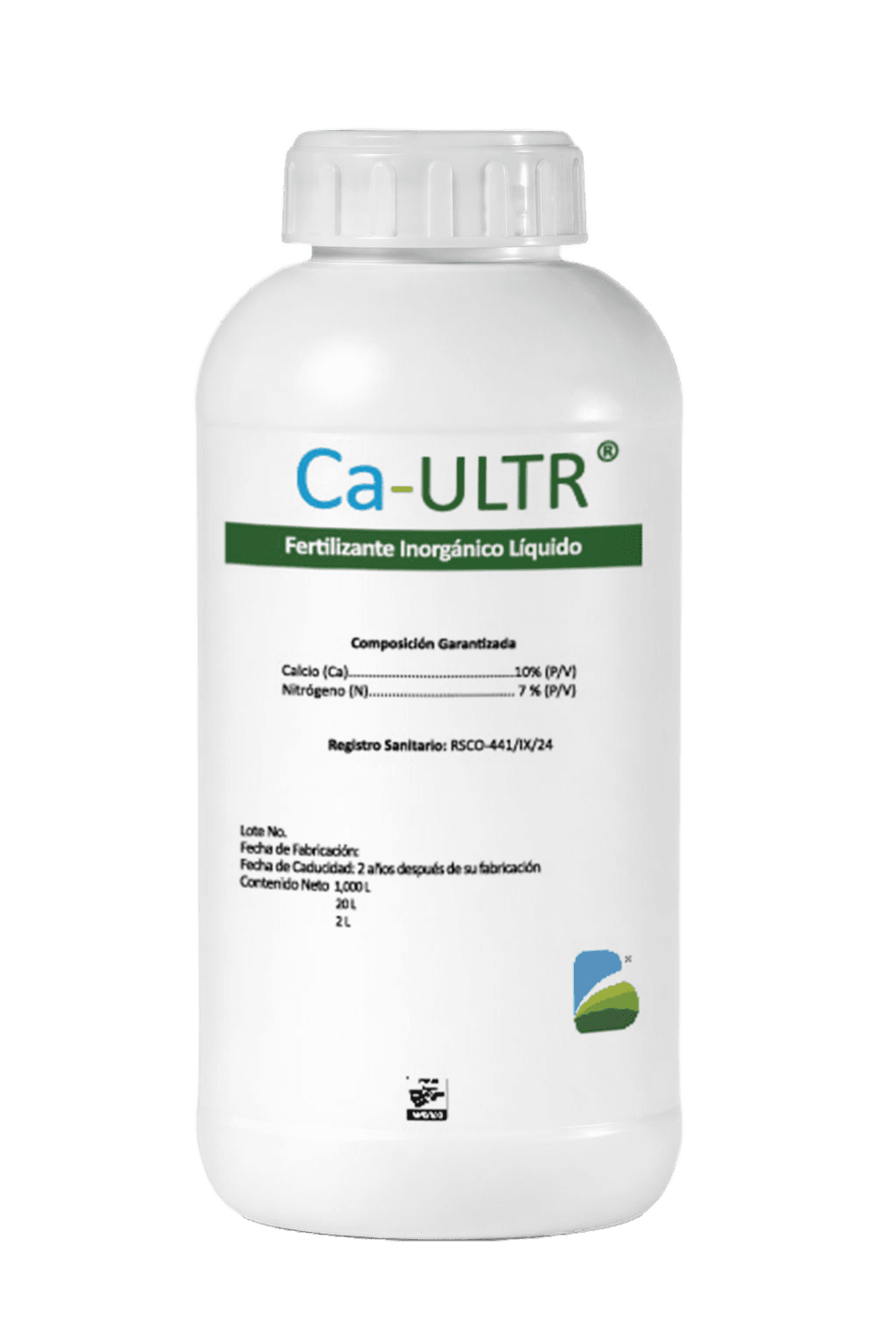 Ca Ultra — Calcio Ultra alta concentración Biotiza, envase 1 L