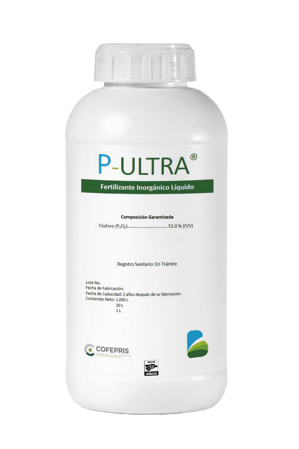 P Ultra — Fósforo Ultra alta concentración Biotiza, envase 1 L